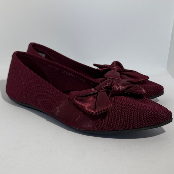 Skechers Women’s Cleo Point Classy Flats with Bowl Size 6 Burgundy/Dark Red - Picture 9 of 9